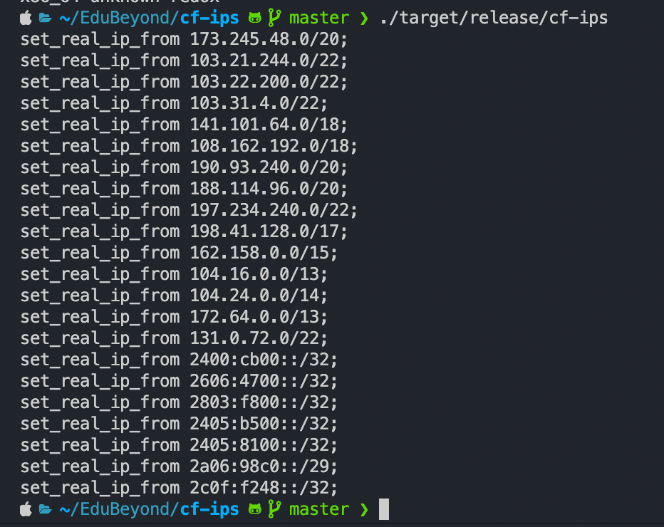 alexng353 | Cloudflare IP Range Grabber